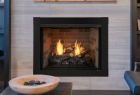 42" ATTRIBUTE UNIVERSAL CIRCULATING VENT FREE FIREBOX WITH RADIANT FACE MULTI-TONAL BROWN REVERSIBLE INTERIOR FIBER PANELS