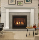 QUARTZ 32" TOP/REAR DIRECT VENT FIREPLACE, IPI,NG