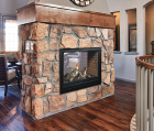 TAHOE 36" DV CLEAN FACE SEE THROUGH FIREPLACE, IPI, LP