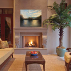 VRE4342ZENWH 42" OUTDOOR FIREPLACE W/ WHITE HERRINGBONE BRICK, NG, F0516