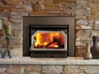  F4015 STRIKER 160GL WOOD INSERT W/ ARCHED BLACK DOOR NICKEL NAMEPLATE**SURROUND REQUIRED** **2020 COMPLIANT** 71161 6" POSITIVE FLUE CONNECTOR RING KIT