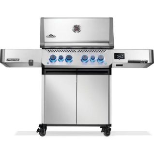 PRESTIGE EVO 500 LP 4 BURNER SS GRILL W INFRARED SIDE AND REAR BURNER 82,000 BTU'S 900 SQ IN COOKING AREA (WIFI/BLUETOOTH CONNECTED)