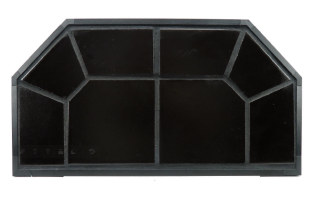 COLONIAL EDGE 40X40 BLACK JACK CORNER HEARTH BOARD TYPE II SL