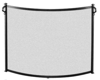 BOWED CRAFTSMAN SCREEN MATTE BLK, 39x31
