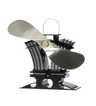 BLACK/GOLD ECOFAN HEAT POWERED GAS STOVE FAN