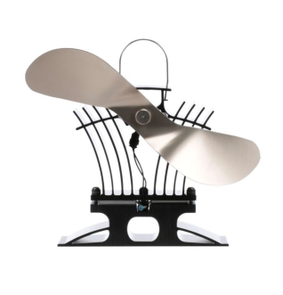 NICKEL ECOFAN HEAT POWERED GAS STOVE FAN