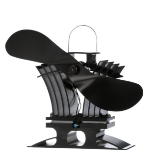 BLACK 4EA/BX ECOFAN HEAT POWERED GAS STOVE FAN 2BLADE