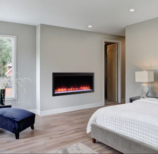 ALLUSION PLATINUM 50" ELECTRIC FIREPLACE
