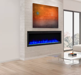 ALLUSION PLATINUM 60" ELECTRIC FIREPLACE