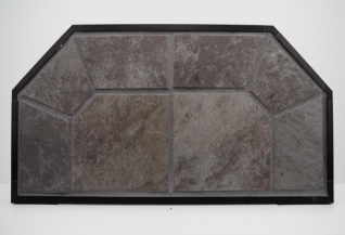 COLONIAL EDGE 48X48 GLACIER GRAY CORNER HEARTH BOARD SL TYPE II