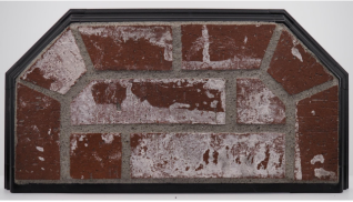 CLASSIC EDGE 40X40 USED BRICK CORNER HEARTH BOARD TYPE II