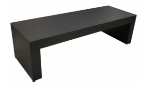 ED-BENCH-60 DECORATIVE SUPPORT BENCH BLACK 63X17.75X21, 5"