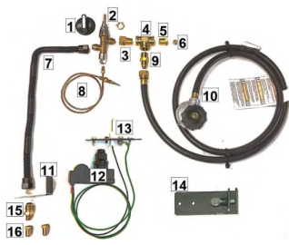 3/8 STAINLESS STEEL FLEX CONNECTOR 16" LENGTH