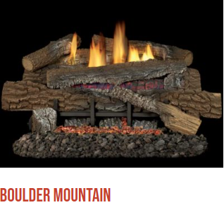 18" GLOW-RAMP BURNER W/ EMBERS, MILLIVOLT LP F0044