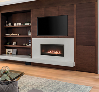 BOULEVARD 36" LINEAR DIRECT VENT FIREPLACE, MULTI-FUNCTION CONTROL, NG