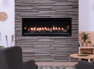 DRL2035TEP 35" DV LINEAR FIREPLACE, ELECTRONIC IGNITION LP F4895