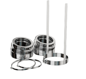 8GT EL15 KIT 8" -15 DEGREE ELBOW KIT GALVA TEMP