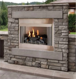 CAROL ROSE 42" PREMIUM GAS FIREPLACE, IPI, NG