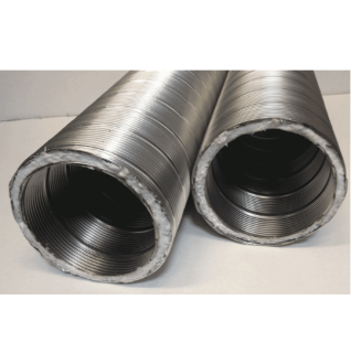 MFLEX PRE-INSULATED 6" X 35" STANDARD LINER - SS INNER / ALUMINUM OUTER (W/ TEE)