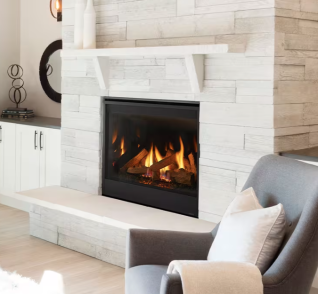 QUARTZ 42" TOP/REAR DIRECT VENT FIREPLACE, IPI, LP