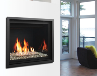 42" ZERO CLEARANCE CLEAN VIEW DIRECT VENT,MILLIVOLT, LP,WALL SWITCH, TOP FLUE,TEMPERED GLASS, SAFETY SCREEN, 25,000BTU **CAN'T BE SOLD IN NY**
