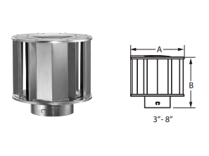 14" BVENT HIGH WIND CAP BV