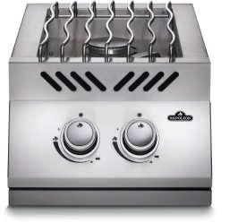 BUILT IN 500 SERIES 12" NG SS INLINE DUAL RANGE BURNER 30,000 BTU'S COOKING AREA 200 SQ INCHES