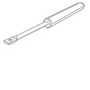 7" PAIR BRUSHED STEEL BATONS