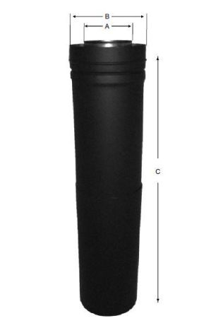 SAF-T VENT 4" 12 1/2" -19 1/2" ADJ. STRAIGHT LENGTH