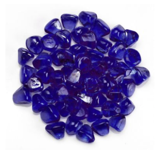 MIDNIGHT BLUE LUSTER ZIRCON FIREGLASS