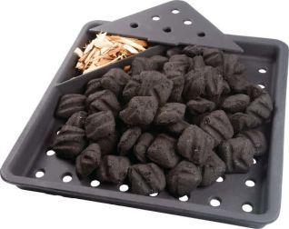 CAST IRON CHARCOAL AND SMOKER TRAY FITS ALL FULL SIZE GRILLS (15.5H X 2 W X 14.5L)