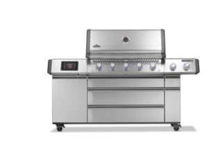 PRESTIGE ELITE PRO665 LP GAS GRILL WITH SMART TECH & ELECTRIC SMOKER BOX